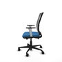PIQUERAS Y CRESPO Silla de oficina Haches con mecanismo Sincro/Traslack Azul claro y Gris
