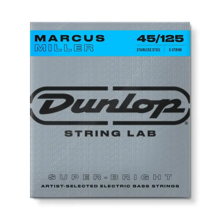 DUNLOP Juego Bajo Marcus Miller SB 5 St. 45-125 Cuerdas para Bajo Eléctrico DUNLOP Juego Bajo Marcus Miller SB 5 St. 45-125 Cuerdas para Bajo Eléctrico