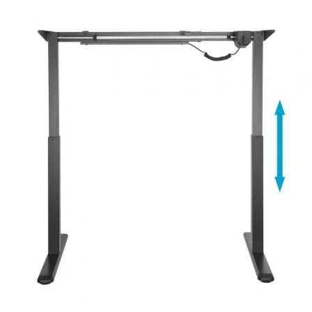 AISENS - BASTIDOR DE ESCRITORIO MOTORIZADO, ALTURA AJUSTABLE CON PANEL DE CONTROL, 80KG, NEGRO