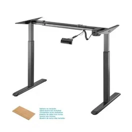 AISENS - BASTIDOR DE ESCRITORIO MOTORIZADO, ALTURA AJUSTABLE CON PANEL DE CONTROL, 80KG, NEGRO