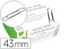Q-connect Clips niquelados nº3 43 mm caja de 100 unidades