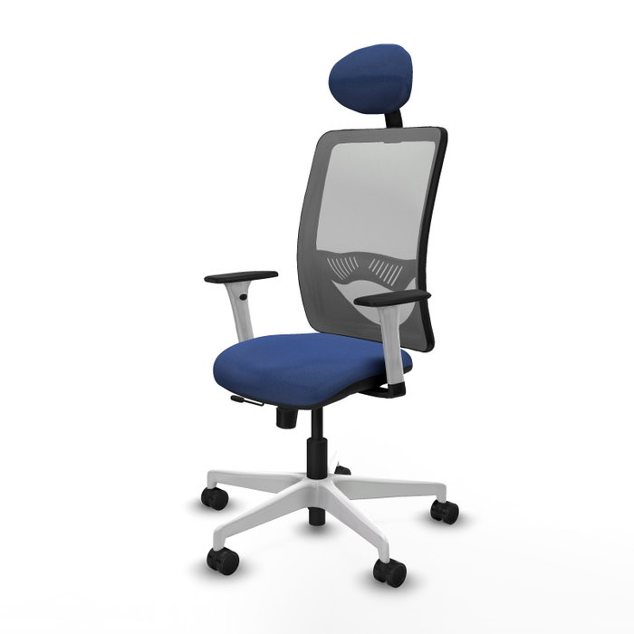 PIQUERAS Y CRESPO Silla de oficina Zulema con mecanismo Sincro/Traslack Azul marino y Gris PIQUERAS Y CRESPO Silla de oficina Zulema con mecanismo Sincro/Traslack Azul marino y Gris