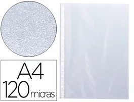 Q-connect Funda Multitaladro DIN A4 120 mc Piel de Naranja Caja de 100 Unidades