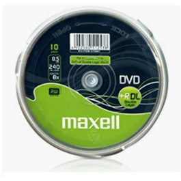 Maxell DVD+R DL 8,5 GB Doble Capa, 10 Unidades