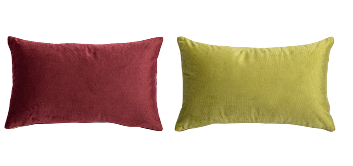 DKD Home Decor Fundas Cojín Jacquard 30x50 Surtido Rojo y Verde