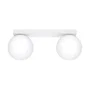 YOLI Lámpara de Techo 2 Luces [SOL-SL.1147] - Diseño Esférico para Estilo Nórdico, Industrial o Moderno en Color Blanco o Negro