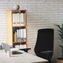 PIQUERAS Y CRESPO Silla de oficina Mardos con mecanismo Sincro, Marrón oscuro y Negro