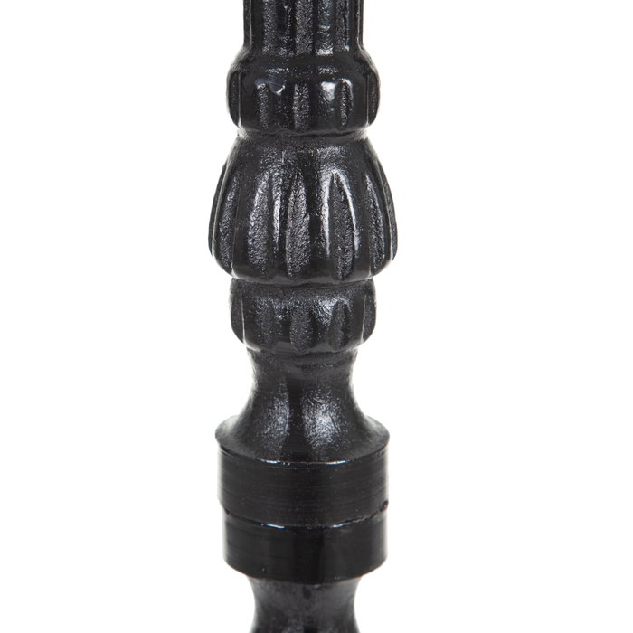 Mesa Alta Blanco-Negro Metal-Mármol 50 X 50 X 110 cm