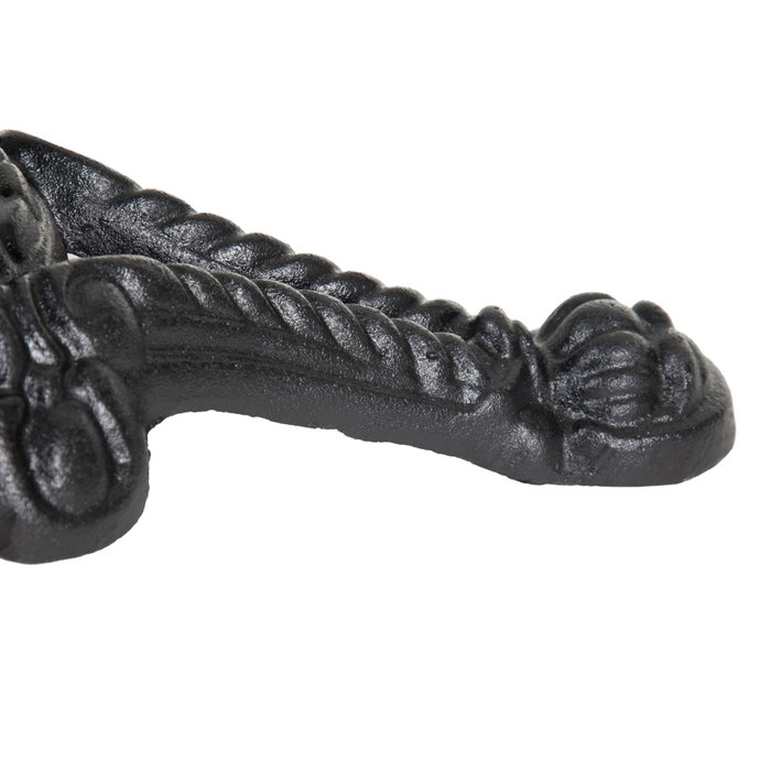 Mesa Alta Blanco-Negro Metal-Mármol 50 X 50 X 110 cm