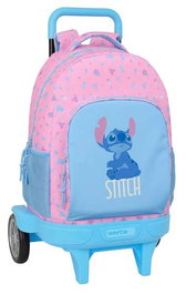 Safta Mochila Grande con Ruedas Compacta Extensible Stitch "Bright" 33x45x22cm para +36 meses