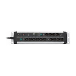 Brennenstuhl 1392000232 Regleta PPL DUO 14 Tomas 3m + 2 Puertos USB Negro