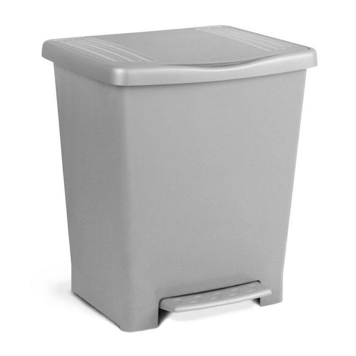 Ta-Tay Cubo Pedal Millenium 25L Papelera Plástico Tapa y Pedal para Baño o Cocina, Azul, Blanco, Lima, Rojo