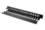 Equip 327313 Panel de Gestión de Cables, Negro, Acero, para Montaje en Rack/Bastidor de 19", 1U