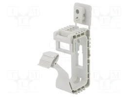 OBO Bettermann OBO 2031 20 Grip-Sammelhalterung para cables NYM3x1,5, gris claro RAL7035