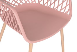 DKD Home Decor Silla Urban Coral 58 x 54 x 85 cm PP Metal Colección Shenglong 5
