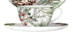 DKD Home Decor Set de 2 Tazas de Porcelana Acebo Verde