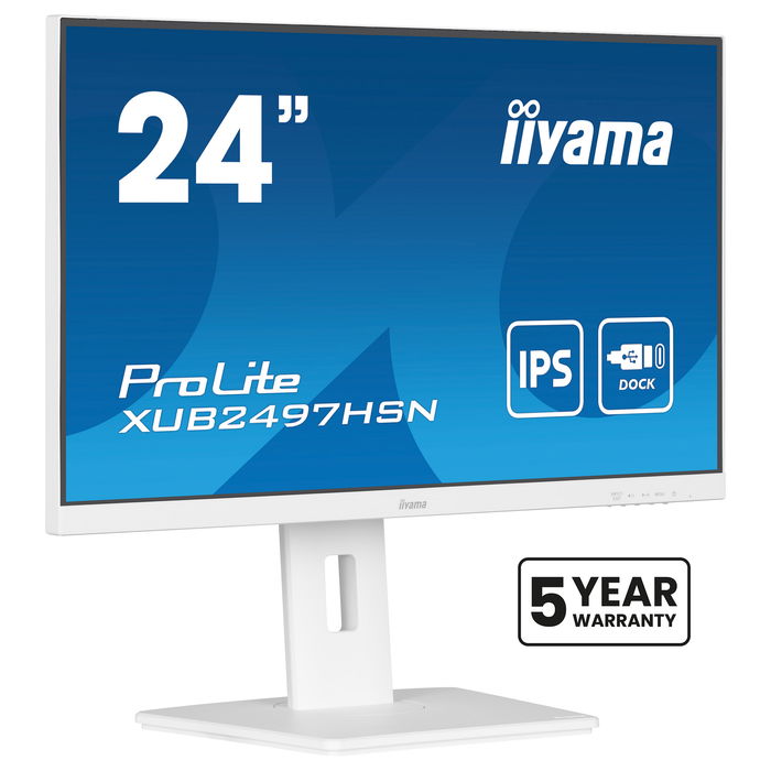 IIYAMA ProLite XUB2497HSN-W2 60.5cm (23.8") 1920x1080 Full HD LED 1ms IPS 100Hz Blanco IIYAMA ProLite XUB2497HSN-W2 60.5cm (23.8") 1920x1080 Full HD LED 1ms IPS 100Hz Blanco