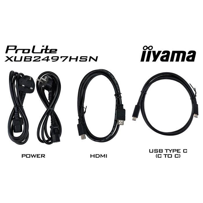 IIYAMA ProLite XUB2497HSN-W2 60.5cm (23.8") 1920x1080 Full HD LED 1ms IPS 100Hz Blanco IIYAMA ProLite XUB2497HSN-W2 60.5cm (23.8") 1920x1080 Full HD LED 1ms IPS 100Hz Blanco