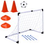 Mister Gadget Kit Portería Fútbol con Portería, Balón, 2 Bases, 2 Conos y 4 Fijaciones