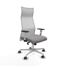 PIQUERAS Y CRESPO Sillón Albacete Mecanismo Sincro Gris y Blanco