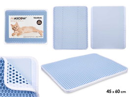 Mascow Felpudo Arenero Doble Capa Azul 45 x 60 cm (Set de 12)