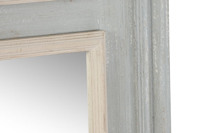 DKD Home Decor Espejo de Madera Gris y Natural 150x90 cm DKD Home Decor Espejo de Madera Gris y Natural 150x90 cm
