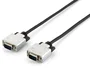 Equip 118861 Cable VGA SVGA HD 3m Macho/Macho (D-Sub) Blindado - Negro, Plata
