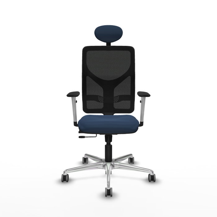 PIQUERAS Y CRESPO Silla de oficina Motilla Azul marino y Negro PIQUERAS Y CRESPO Silla de oficina Motilla Azul marino y Negro