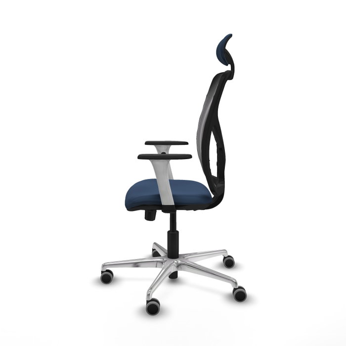 PIQUERAS Y CRESPO Silla de oficina Motilla Azul marino y Negro PIQUERAS Y CRESPO Silla de oficina Motilla Azul marino y Negro