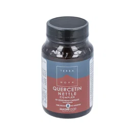 TERRANOVA Quercitina-Ortiga Complex 50Vcap - Complejo con Quercitina, Vitamina C, Bromelina, Ortiga, Cúrcuma y Saúco - Apoyo Inmunitario - 50 Cápsulas Vegetales