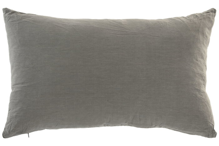 DKD Home Decor Cojín de Algodón Gris Jaquard 60x60 cm