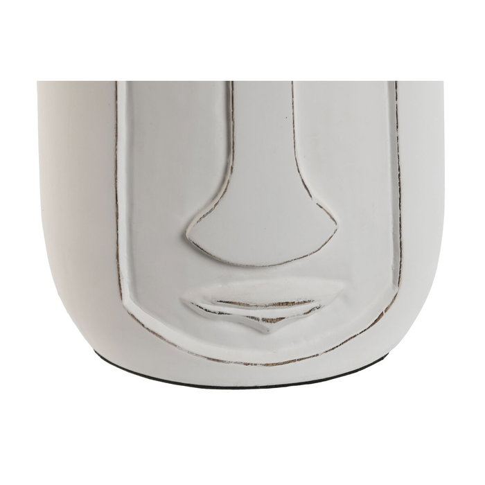 DKD Home Decor Jarrón de Mango Blanco 15x15x45 cm