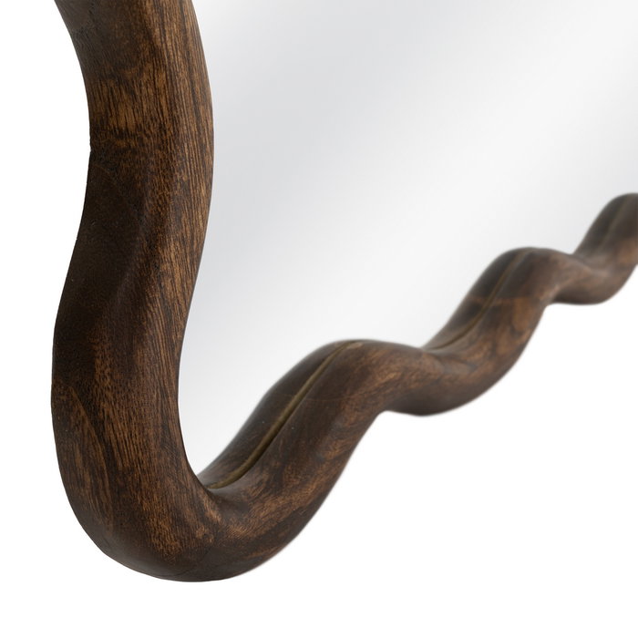 Espejo Marrón Oscuro Madera Paulonia 80 X 3 X 180 cm Espejo Marrón Oscuro Madera Paulonia 80 X 3 X 180 cm