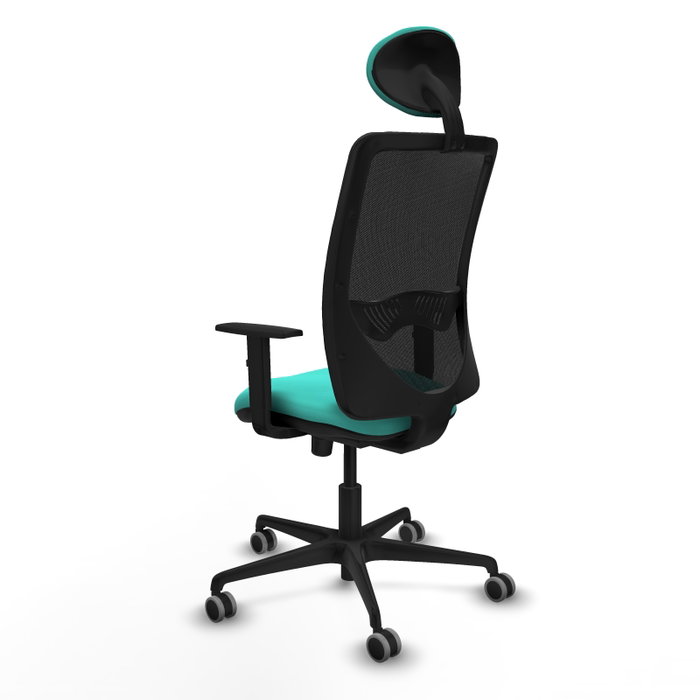 PIQUERAS Y CRESPO Silla de oficina Zulema con mecanismo Sincro, Turquesa y Negro PIQUERAS Y CRESPO Silla de oficina Zulema con mecanismo Sincro, Turquesa y Negro