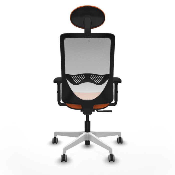 PIQUERAS Y CRESPO Silla de oficina Zulema Naranja y Blanco PIQUERAS Y CRESPO Silla de oficina Zulema Naranja y Blanco