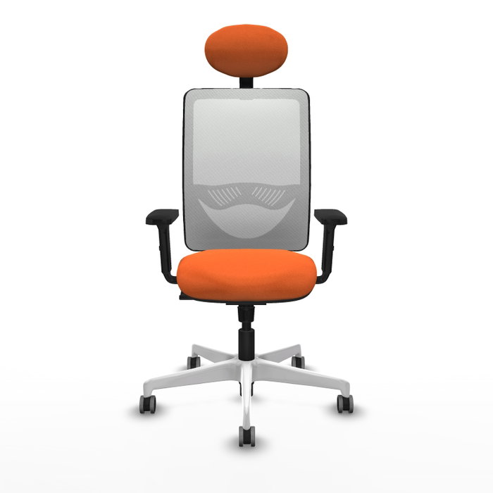 PIQUERAS Y CRESPO Silla de oficina Zulema Naranja y Blanco PIQUERAS Y CRESPO Silla de oficina Zulema Naranja y Blanco