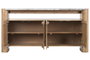 DKD Home Decor Buffet de Acacia y Mármol Natural 160x40x80