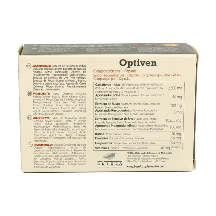 Betula Optiven 30 cápsulas Betula Optiven 30 cápsulas