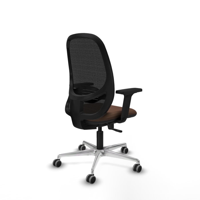 PIQUERAS Y CRESPO Silla de oficina Cilanco con mecanismo Sincro, Marrón oscuro y Negro PIQUERAS Y CRESPO Silla de oficina Cilanco con mecanismo Sincro, Marrón oscuro y Negro