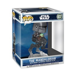 Funko Pop! Rides Deluxe Star Wars The Mandalorian con Grogu en Imperial Remnant AT-RT