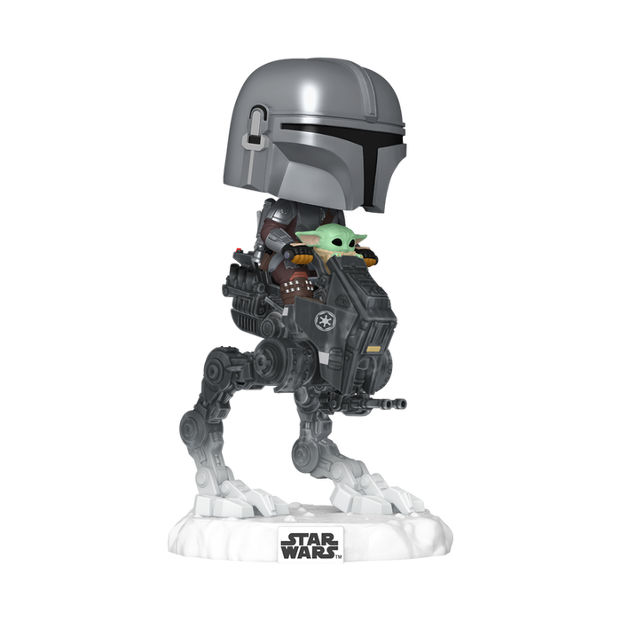Funko Pop! Rides Deluxe Star Wars The Mandalorian con Grogu en Imperial Remnant AT-RT