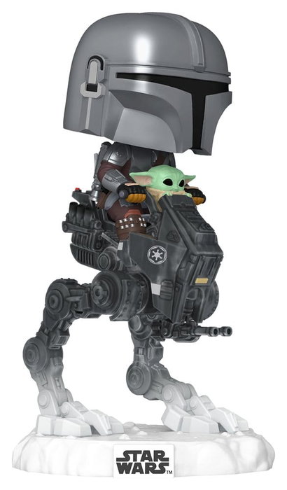 Funko Pop! Rides Deluxe Star Wars The Mandalorian con Grogu en Imperial Remnant AT-RT