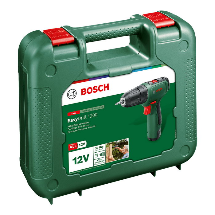 Bosch EasyDrill 1200 Taladro/Atornillador Inalámbrico con Batería 1,5 Ah Bosch EasyDrill 1200 Taladro/Atornillador Inalámbrico con Batería 1,5 Ah
