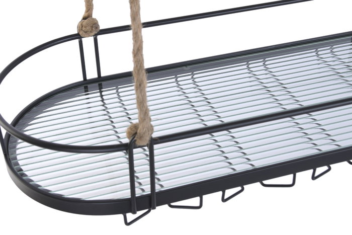 DKD Home Decor Botellero Loft Negro Metal, 119 x 29 x 15 cm (Ancho x Largo x Alto) DKD Home Decor Botellero Loft Negro Metal, 119 x 29 x 15 cm (Ancho x Largo x Alto)