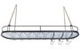 DKD Home Decor Botellero Loft Negro Metal, 119 x 29 x 15 cm (Ancho x Largo x Alto)