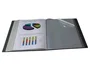 Liderpapel Carpeta 30 Fundas Canguro PP DIN A4 Negro Opaco Portada y Lomo Personalizable