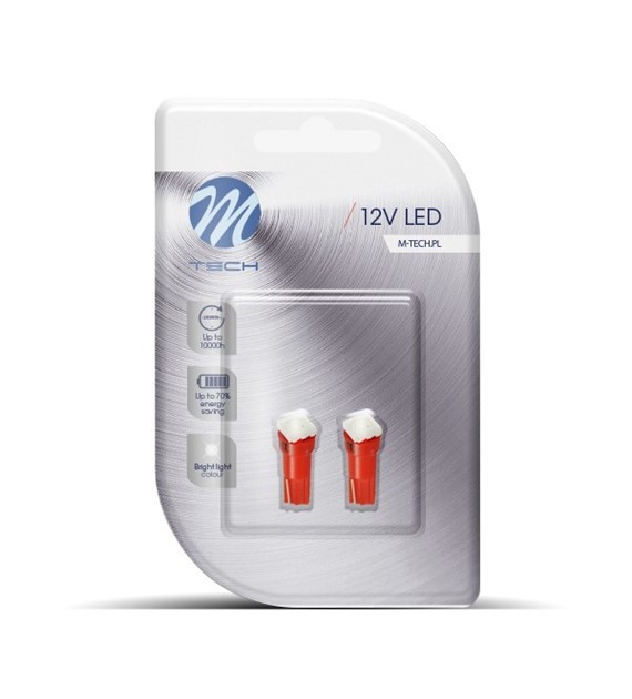 M-Tech L053R T5 1XSmd 5050 Rojo W2x4.6D para Panel de Instrumentos M-Tech L053R T5 1XSmd 5050 Rojo W2x4.6D para Panel de Instrumentos