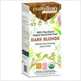 CULTIVATORS Rubio Oscuro Tinte Organico 100Gr Ecocert Coloracion Cabello Hombres Mujeres Cobertura Canas Vegano