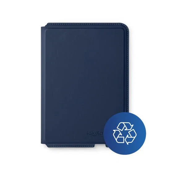 Kobo Basic SleepCover funda para ebook, compatible con Clara 2E, modelo Folio, color Azul, para pantalla de 15,2 cm (6")