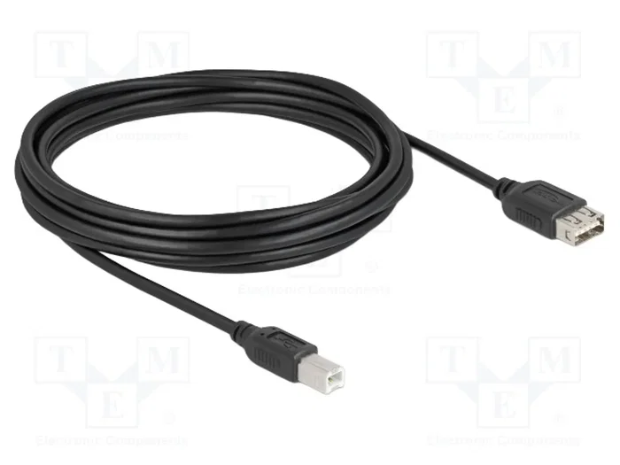 DeLOCK Cable USB 2.0 Tipo-B Macho a USB Tipo-A Hembra 5 m